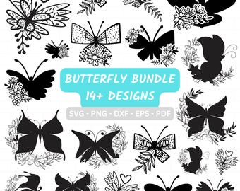 Butterfly SVG bundle, Unique Designs Butterfly SVG, Butterfly SVG Layered, Butterfly Files for Cricut, Butterfly Clipart, Instant Download