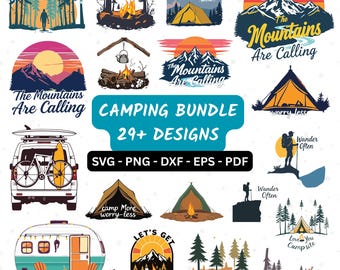 Camping svg bundle, Boho camping svg, Camping Life svg, Happy Camper svg, Camping Sign Svg, Adventure Svg, Cricut Silhouette Files, PNG