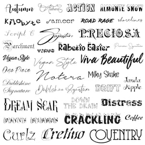 The Ultimate Fonts, Font Bundle, Cursive Font Bundle, Script Fonts, Canva Font, Commercial Fonts, Branding Font, Procreate Fonts