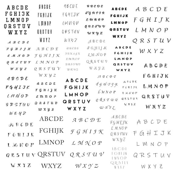 Alphabet svg Bundle, Letters Clipart, A-Z Letters Vector, Alphabet Decal, Alphabets Cut Files, Letters Silhouette.