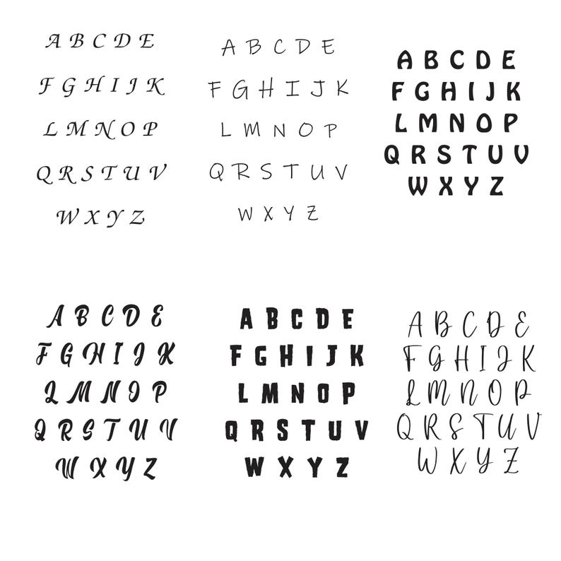Alphabet svg Bundle, Letters Clipart, A-Z Letters Vector, Alphabet Decal, Alphabets Cut Files, Letters Silhouette.