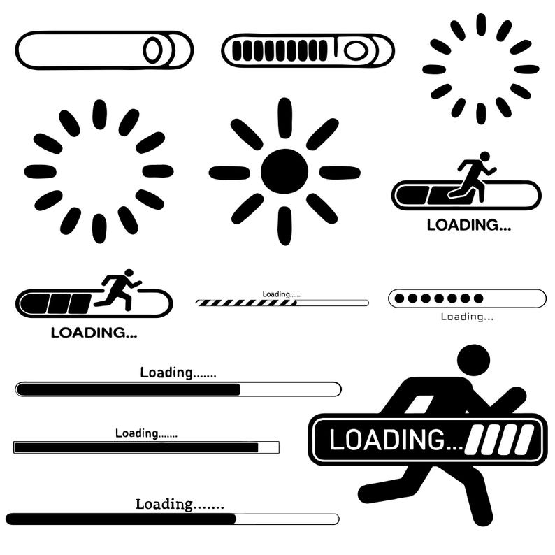 Loading Bar Svg Bundle, Loading Svg, Loading Please Wait SVG, Loading ...
