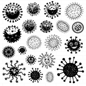 VIRUS SVG Bundle, Social DISTANCING Svg, Virus Svg files for Cricut, Quarantine Svg, Virus cut files svg, Svg Files For Cricut, Png