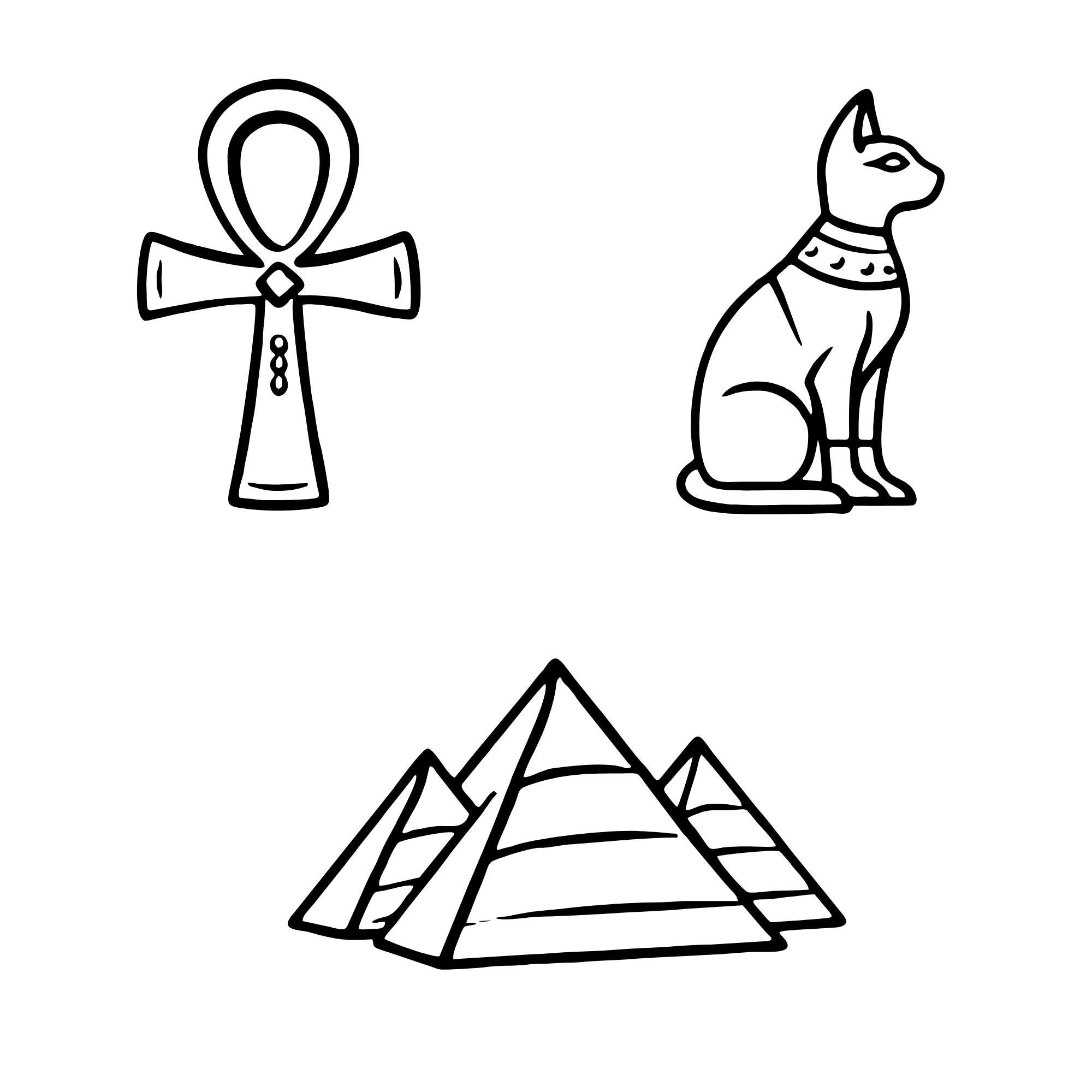 Egyptian Svg Bundle, Egypt Png Bundle, Egyptian Symbols Sings Svg ...