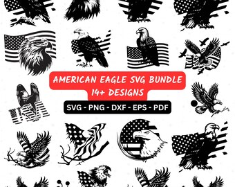American Flag Eagle SVG, Usa Patriotic Svg, 4th of July SVG Bundle, Patriotic SVG, American Bald Eagle Sublimation, Eagle Design