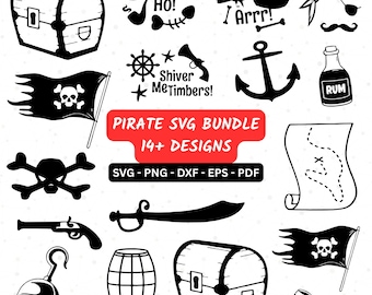 Pirate SVG Bundle | Pirate Ship & Crew Cut Files