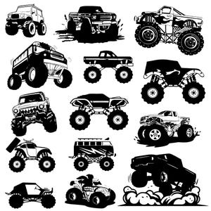 Monster Truck Svg bundle, Truck Svg, Monster Truck Vector, monster truck shirt, Car svg, Off Road Svg, Cut files for Cricut, Silhouette