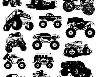 Monster Truck Svg bundle, Truck Svg, Monster Truck Vector, monster truck shirt, Car svg, Off Road Svg, Cut files for Cricut, Silhouette