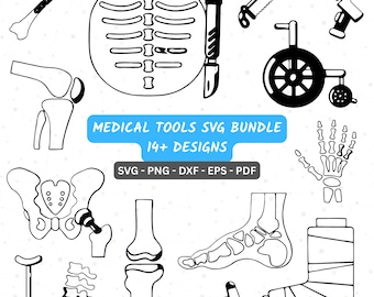 Medical Tools SVG Bundle | Nurse Doctor Medical Icons