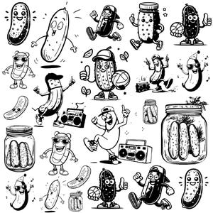 pickles svg bundle cricut pickles png bundle shirt design pickles vector clipart eps dxf jpg free commercial use