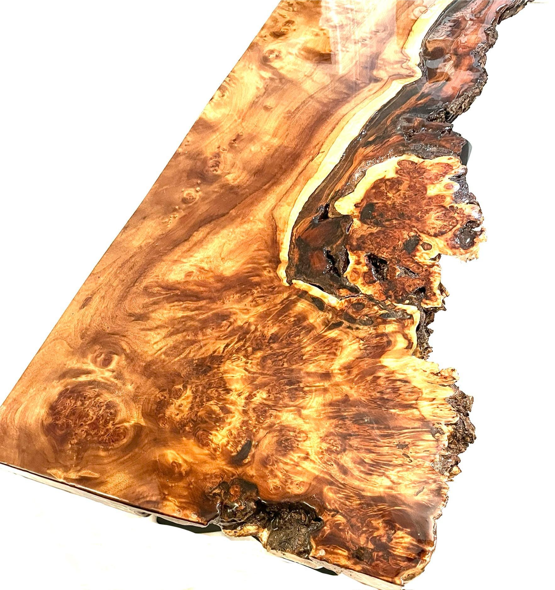 Mappa Burl Live Edge Entryway/display Table - Etsy