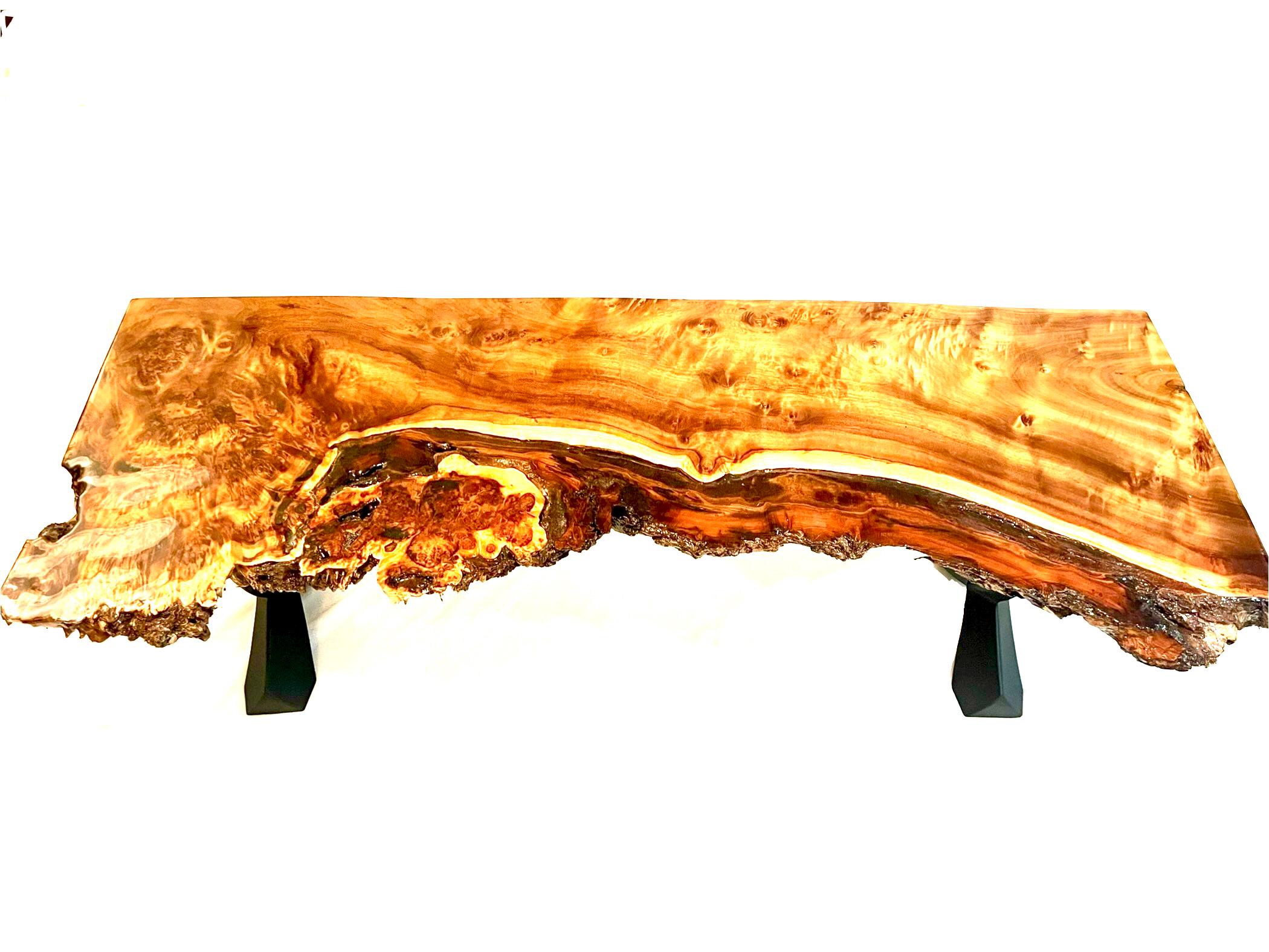 Mappa Burl Live Edge Entryway/display Table - Etsy
