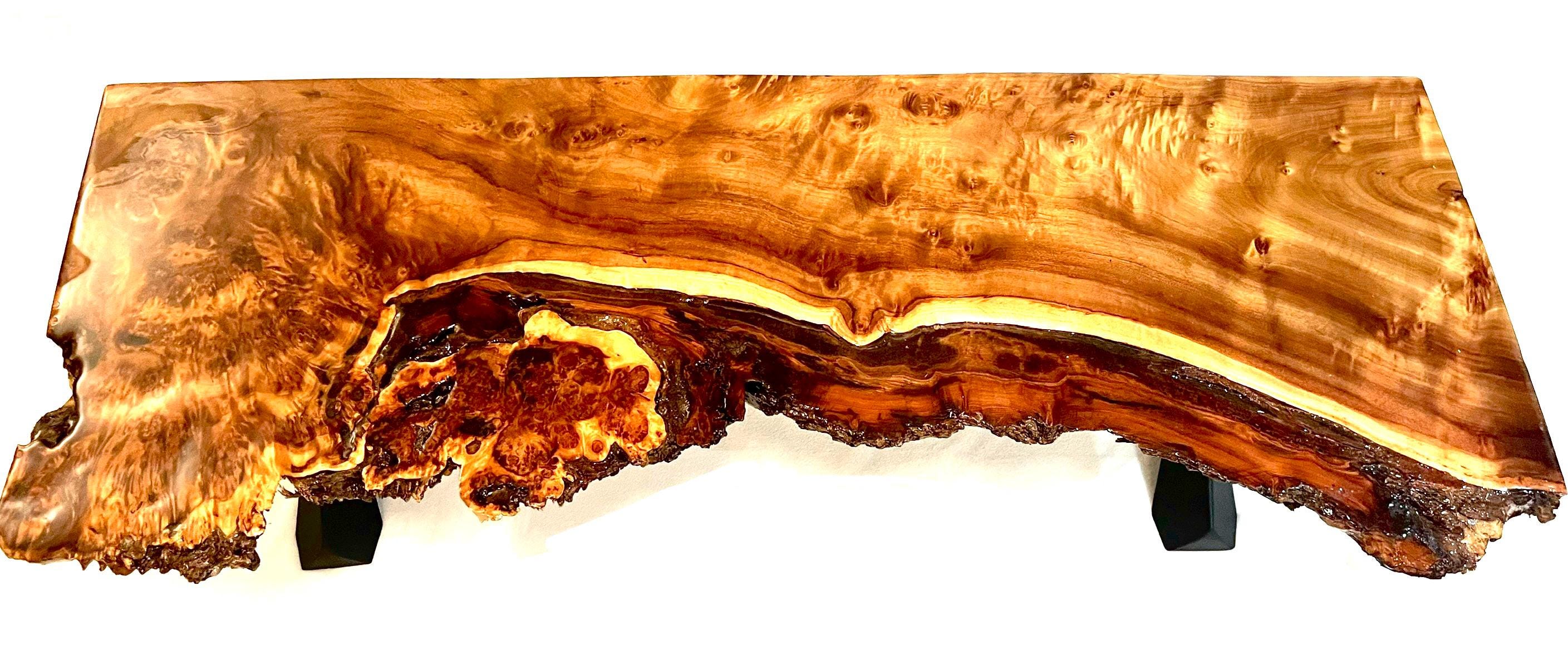 Mappa Burl Live Edge Entryway/display Table - Etsy