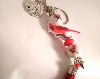 Cardinal Key purse clip Love you to the moon Charm bag clip key clip