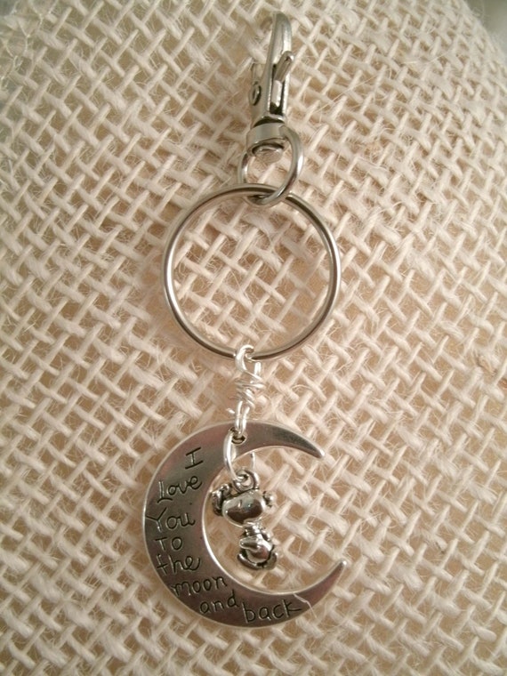 Snoopy to the Moon Peanuts Schlüsselanhänger Anhänger Key Chain Keychain pendant 