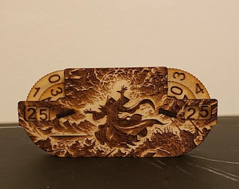 Dual-Lebenszähler / HP-Tracker / Spielzähler. 3 mm, 1/8 Zoll, 3,2 mm, 3,8 mm, 4 mm, 4,5 mm, 5 mm. Lasercut-Dateien. SVG, DXF (digitales Produkt).
