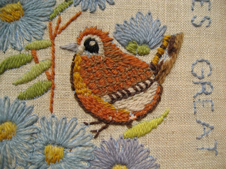 Erica Wilson All Things Bright Animal Crewel Embroidery Etsy
