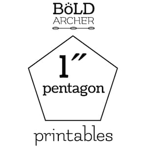 1 Inch Pentagon EPP Template