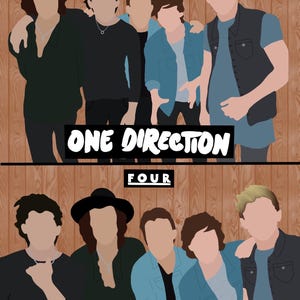 Custom One Direction Four Album Poster digital print