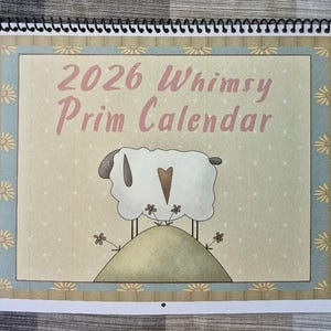2026 Calendar Whimsy Prim - Personalized