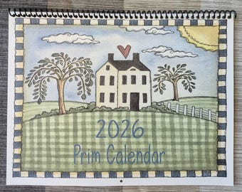 2026 Calendar Prim Saltbox House - Personalized