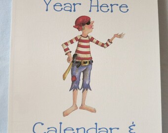 Pirate Calendar and Memory Book ~ 13 Month Calendar - Personalized