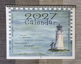 2027年カレンダー ～心に信じさせて～ パーソナライズ