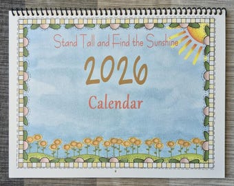 Calendario 2027 ~ Stai in piedi e trova il sole - Personalizzato