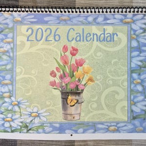 2026 Calendar Potted Flowers - Personalized