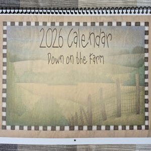 2026 Calendar ~ Down on the Farm - Personalized