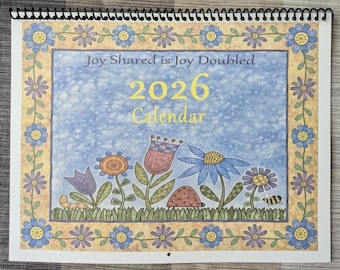 2026 Calendar ~ Joy Shared is Joy Doubled - Personalized