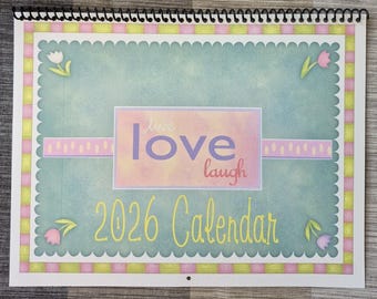 2026 Calendar Live Love Laugh - Personalized