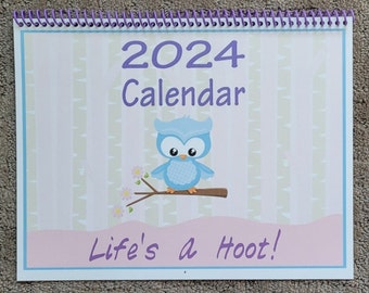 2024 Life's A Hoot Calendar - Personalized