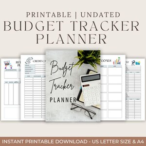Budget Tracker Planner Pages Debt Organizer Financial Planner Download Savings & Debt Tracker Budgeting Sheets Money Management Printable