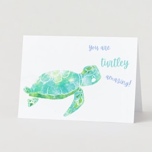 Turtley Amazing! Print at home card