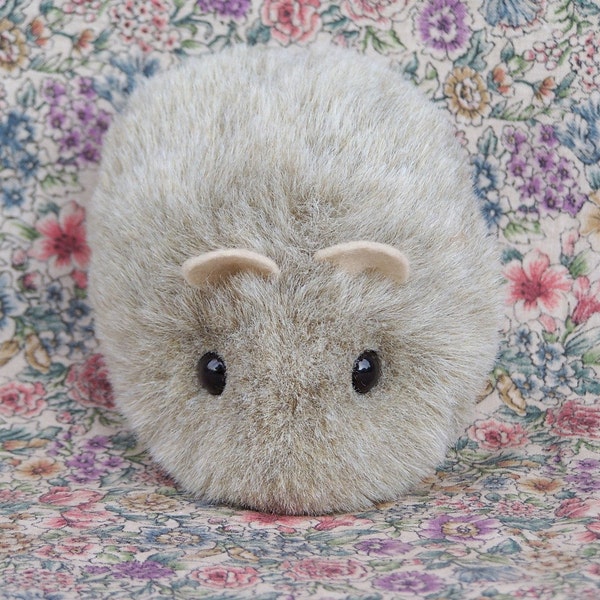 Little Gray Hamster Cute Handmade plush toy