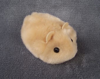 Blonde Toy Hamster Handmade Plush Toy