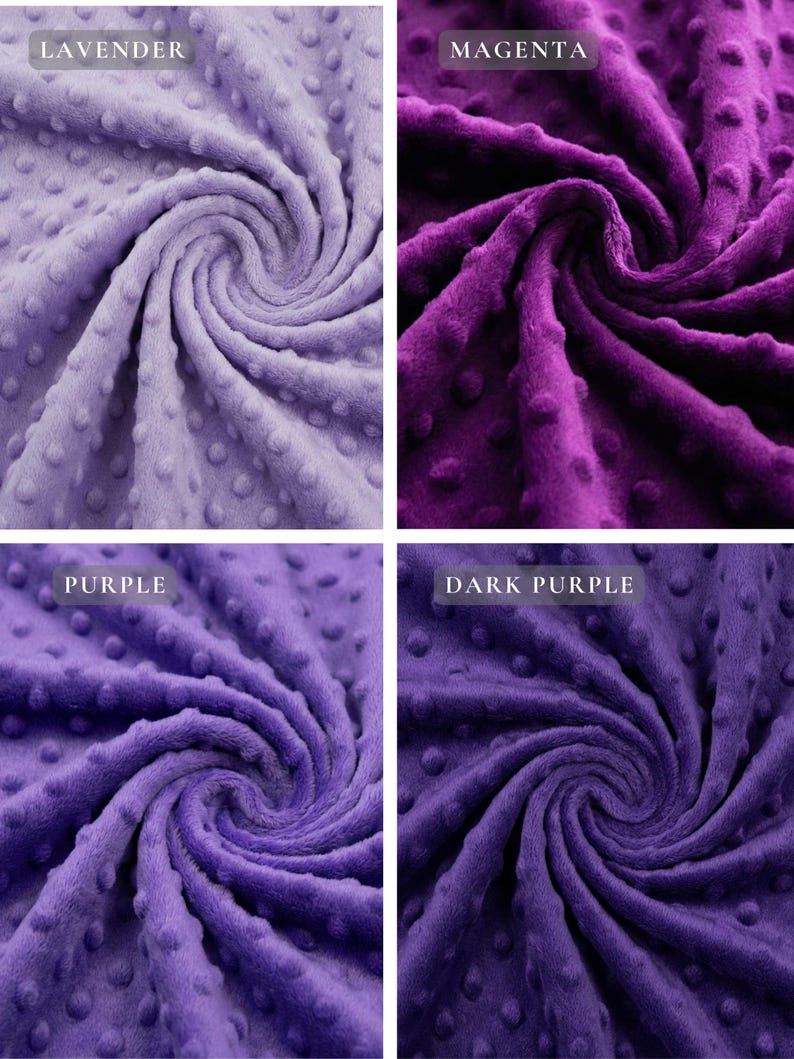 Soft Minky Dot Fabric by the Yard – Plush Minkee Dimple Dot Fabric 60 Inch Wide for Baby Blankets, Throws & Pillow Covers image 10