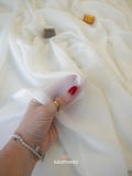 Off White Chiffon Fabric by the Yard, White Bridal Sheer Soft Chiffon Fabric for Wedding Veil, Bridal Dress Overlay, Table Runners, Draping
