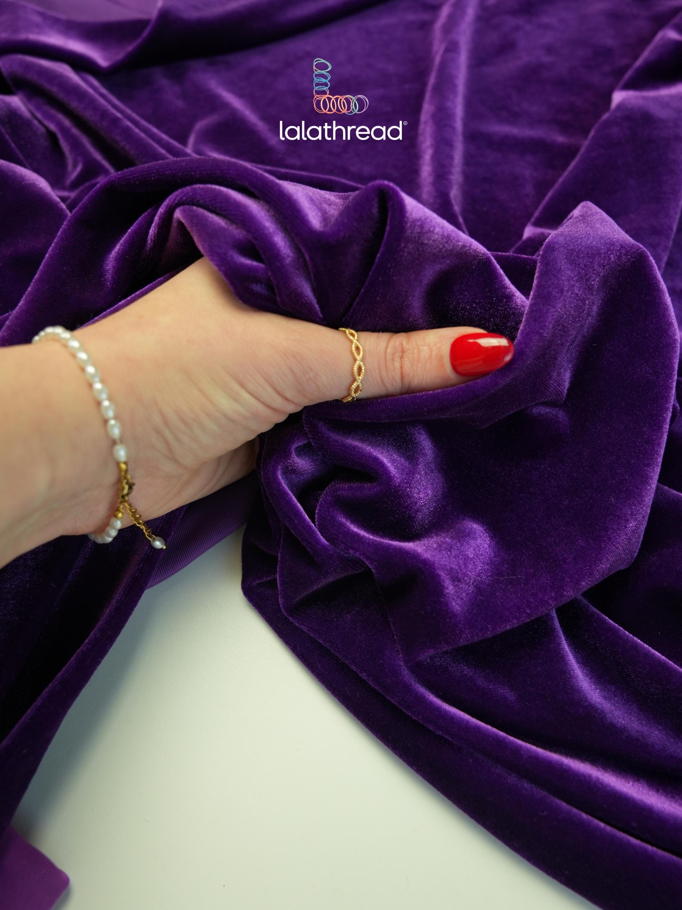 Purple Velvet Dress - Etsy