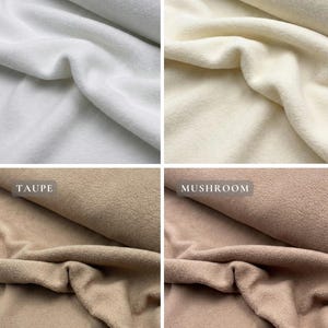 Tissu polaire doux anti-boulochage par mètre | Tissu polaire pelucheux doux de 60 po. de large pour couvertures, pyjamas, travaux manuels, tissu pelucheux sans couture image 2