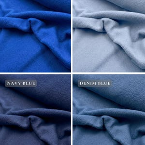 Tissu polaire doux anti-boulochage par mètre | Tissu polaire pelucheux doux de 60 po. de large pour couvertures, pyjamas, travaux manuels, tissu pelucheux sans couture image 7
