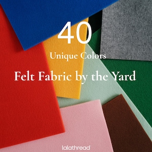 Acrylic Felt Fabric by the Yard – Thick Non Woven Felt 72 Inch Wide, 1.6mm Felt for Sewing, DIY, Felt for Crafts, Decor & Patchwork Fabric