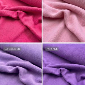Tissu polaire doux anti-boulochage par mètre | Tissu polaire pelucheux doux de 60 po. de large pour couvertures, pyjamas, travaux manuels, tissu pelucheux sans couture image 6