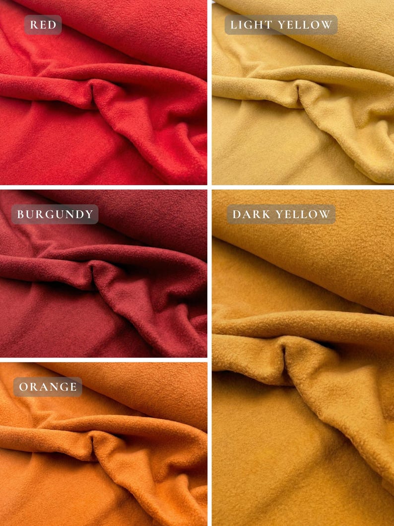 Tissu polaire doux anti-boulochage par mètre | Tissu polaire pelucheux doux de 60 po. de large pour couvertures, pyjamas, travaux manuels, tissu pelucheux sans couture image 4