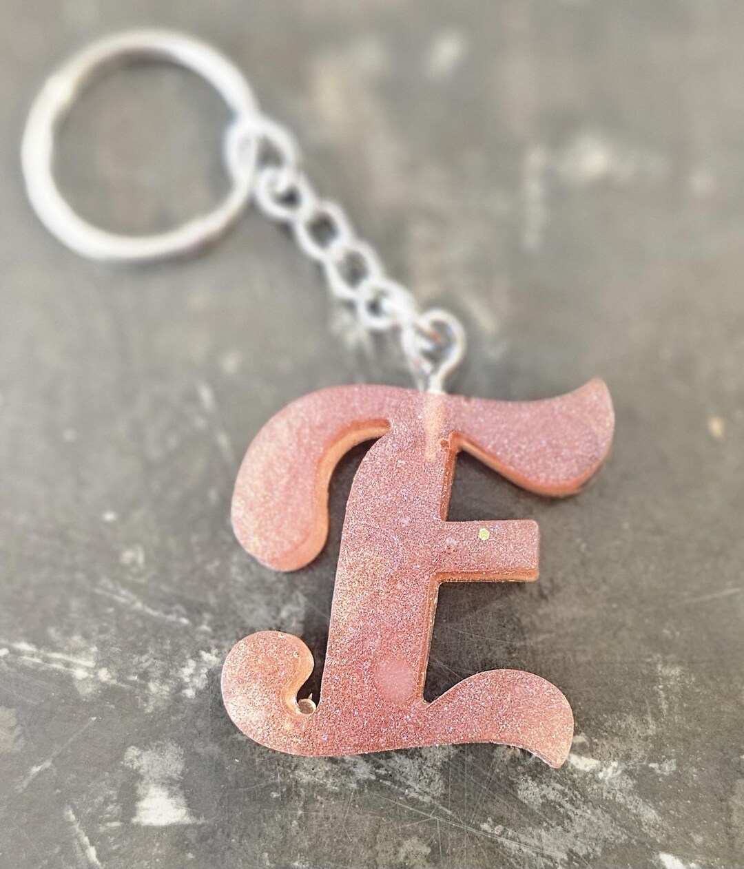 Keychain Cursive Cursive 'E' Keychains - Etsy