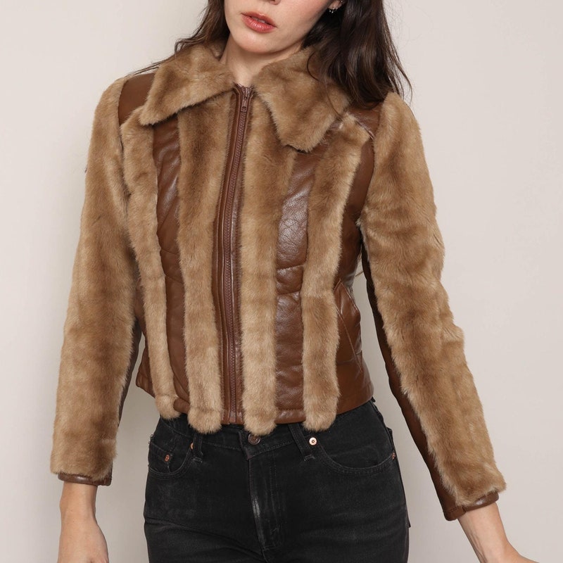 Cropped Fur Jacket - Etsy