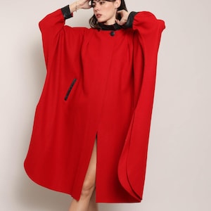 80s Wool Poncho - Etsy