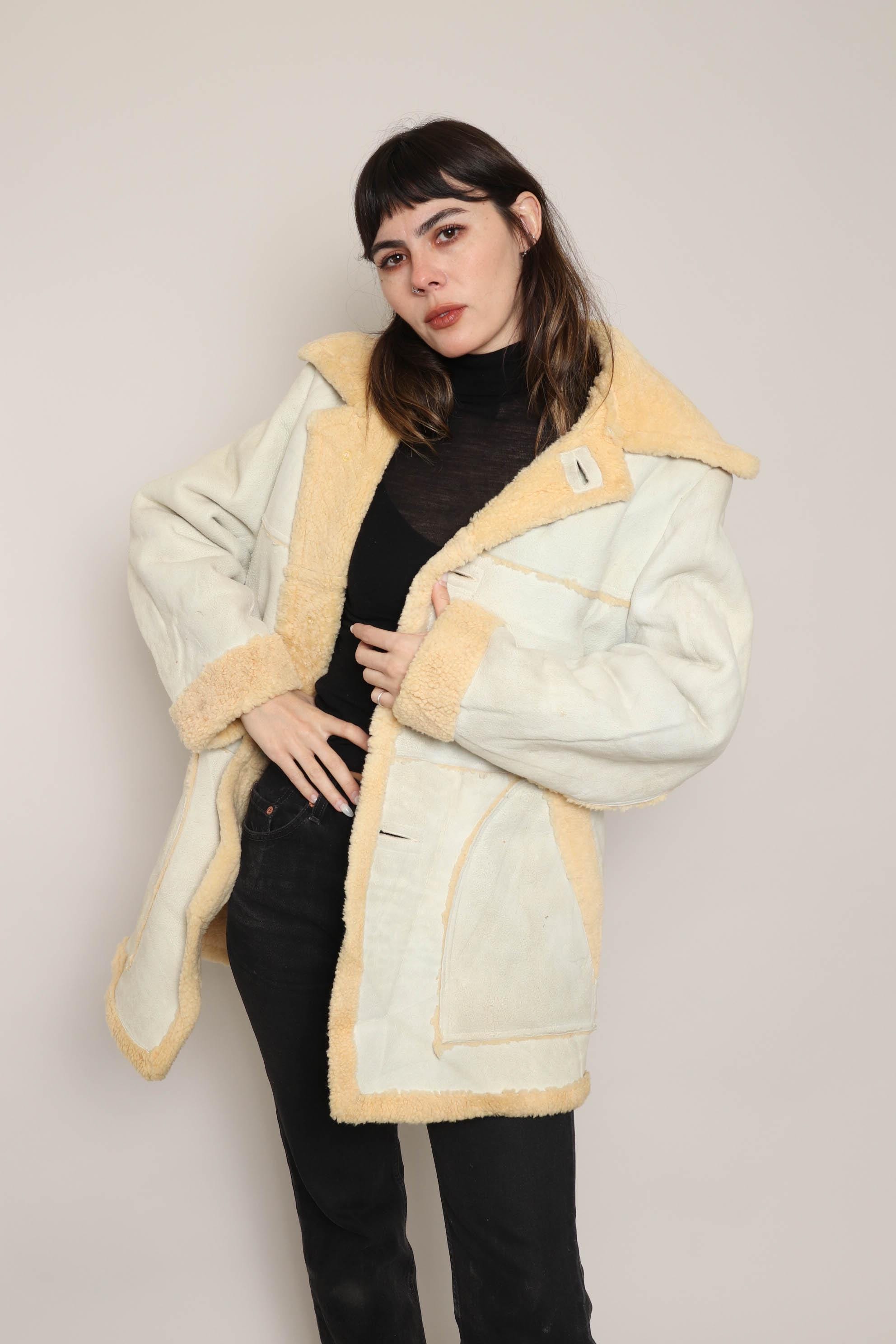 70s Lakeland Rancher Jacket: Vintage Sheepskin Shearling Collar