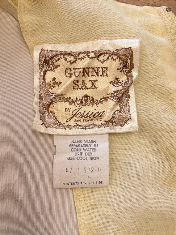 70s GUNNE SAX buttercream dress XS 5 / cream Gunne Sa… - Gem